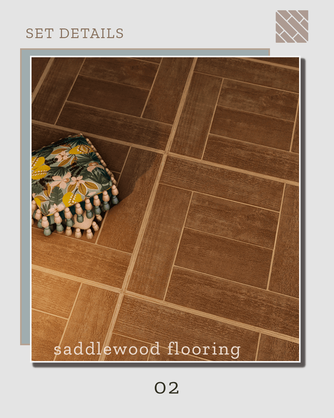 Галерея мода Набор напольных покрытий Crest Floor Collection P2 #1